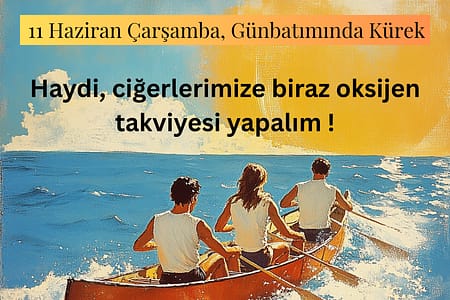 Kalamış Kürek Kulübü Deneme Dersi & Günbatımı’nda Sohbet@  Baraka Cafe Fenerbahçe